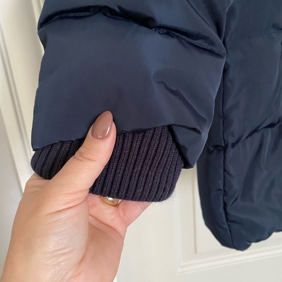 Michael Kors Dark Blue Puffer Jacket with Faux Fur - Picture 4 of 12